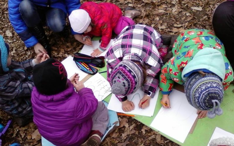 Forest School в Франківську – як на Вовчинецьких горах дітвора весну зустрічала (ФОТО)