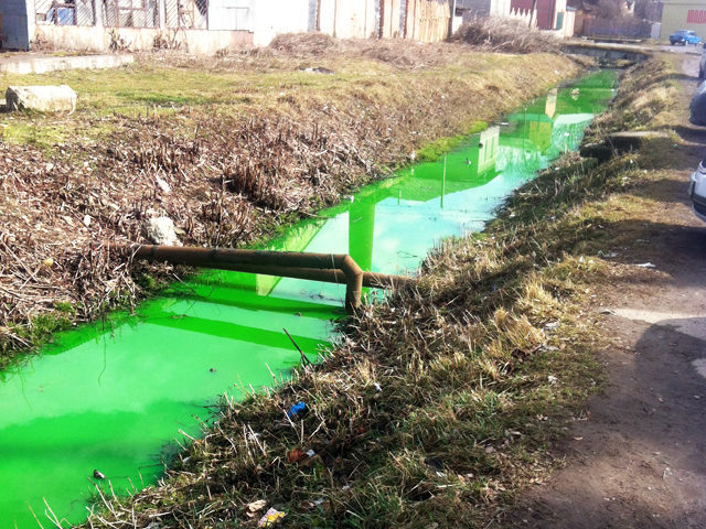 Зелену воду прикарпатської річки досі перевіряють в лабораторіях (ВІДЕО)