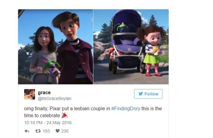 PIXAR додав лезбійську пару у мультфільм «У пошуках Дорі» (ФОТО+ВІДЕО)