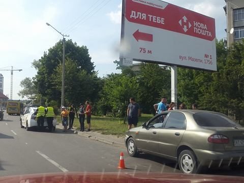 Пенсіонер на Довженка вчинив ДТП (ФОТО)