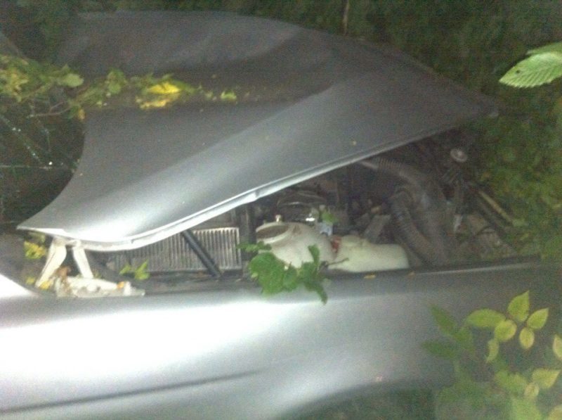 Погоня літа: перелом руки у полісмена, а втеча BMW від поліції завершилася аварією за містом (ФОТО)