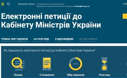 Кабмін запустив сторінку електронних петицій