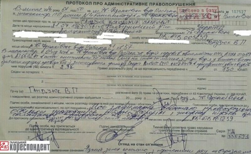 протокол Гандзюк