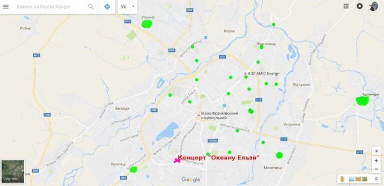 Франківці обговорили, де у місті було чути концерт “Океану Ельзи”(КАРТА)