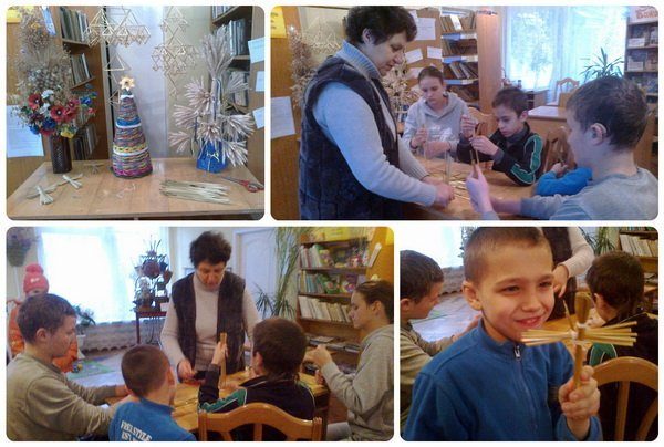 У Франківську дітей вчили робити ангеликів із соломи (ФОТОФАКТ)