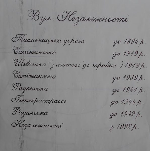 У Франківську хочуть встановити таблички з історією перейменування вулиць міста