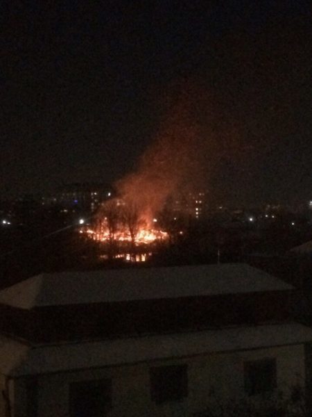 В Івано-Франківську на території птахокомбінату виникла пожежа (ФОТОФАКТ)