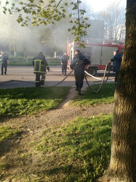 У Калуші загорівся автобус: у салоні було 18 пасажирів (ФОТО, ВІДЕО)