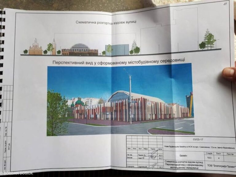 У Франківську збудують басейн із кафетерієм та терасою з шезлонгами (ФОТО)