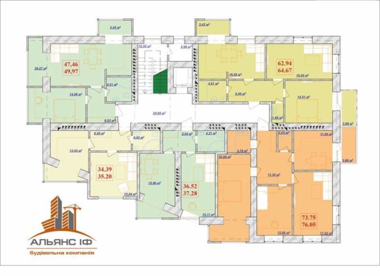 БК “Альянс” пропонує житло у новому комплекті на Хмельницького (СХЕМИ КВАРТИР)