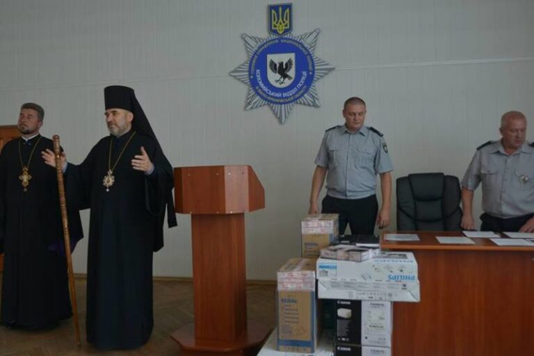 Коломийське духовенство вітало місцевих правоохоронців з річницею Нацполіції