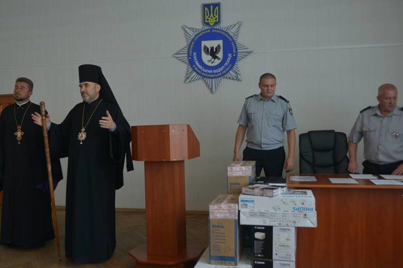 Коломийське духовенство вітало місцевих правоохоронців з річницею Нацполіції