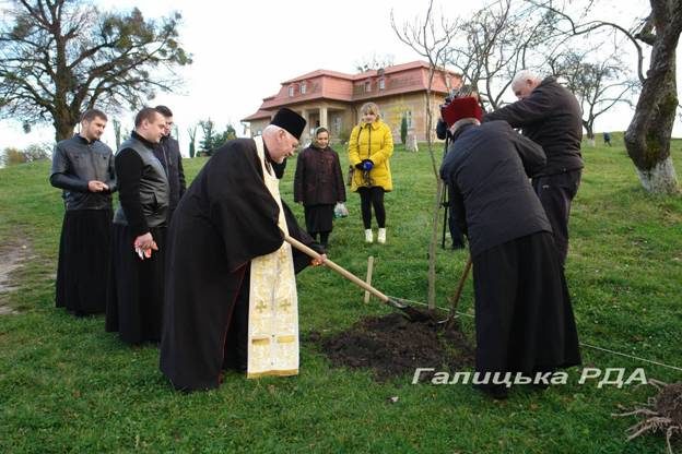 На Прикарпатті висадили дерева у місці, де проводять прощі (ФОТО)