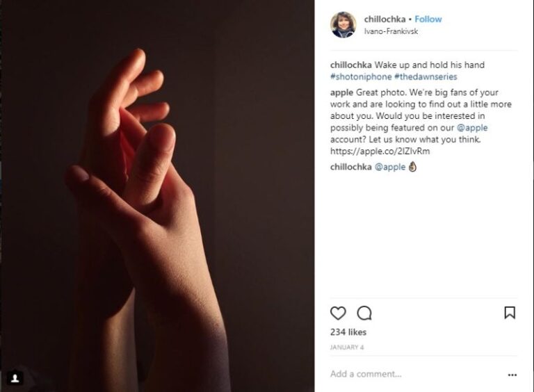 Світлина франківки з’явилася на офіційній Instagram-сторінці Apple (ФОТО)