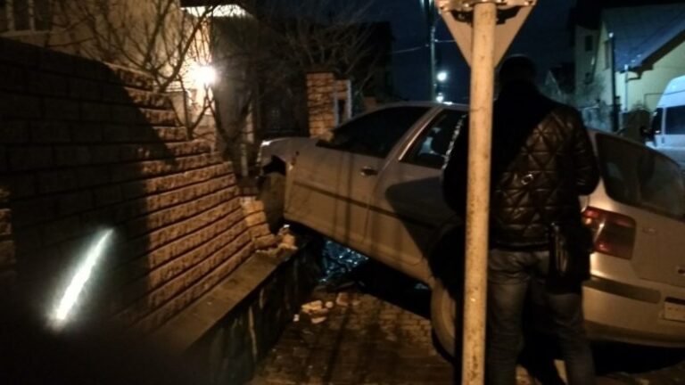 На Кармелюка Фольксваген розтрощив паркан, бо уникав наїзду на котика (ФОТО)