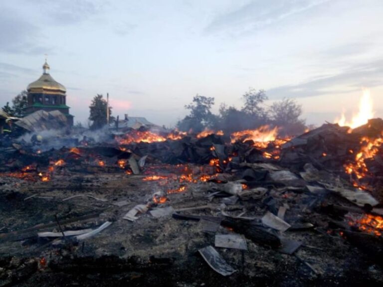 З’явилися подробиці пожежі церкви у Калуському районі (ФОТО)