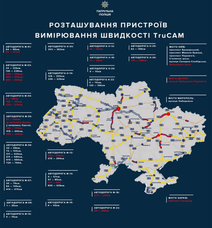 Поліція збільшила кількість радарів TruCam на дорогах. Але не на Прикарпатті