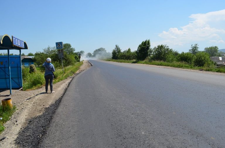 На Долинщині відремонтували частину дороги державного значення (ФОТО)