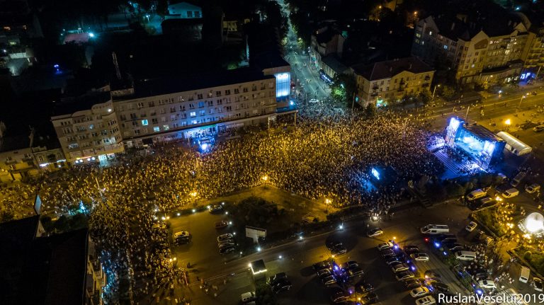 Франківець показав, яким було місто 24 серпня з неба (ФОТО)