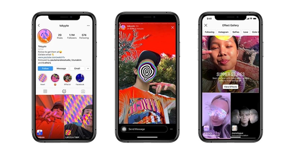 Instagram дозволив всім користувачам створювати ефекти для stories
