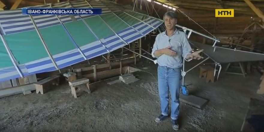 Такий, як у да Вінчі. Прикарпатець створює літальний апарат (ВІДЕО)