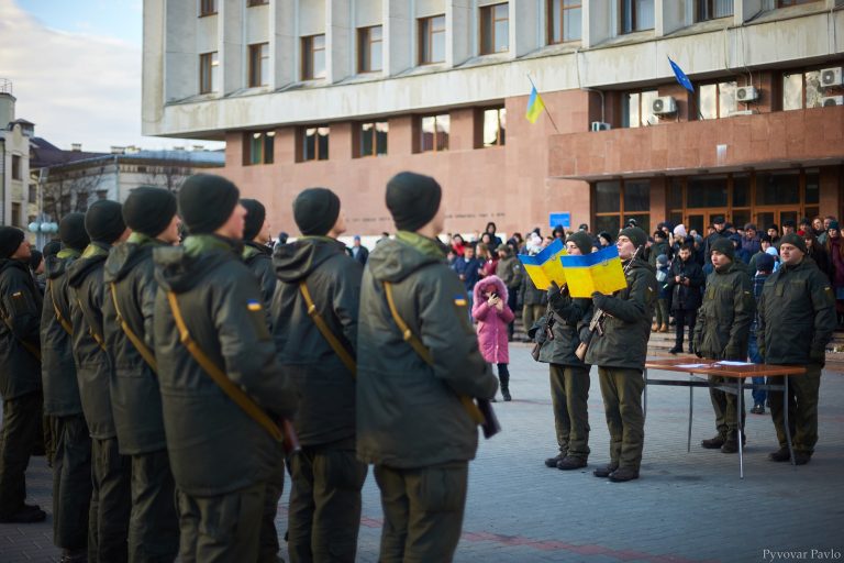 Призовники-нацгвардійці склали присягу у центрі Франківська (ФОТО)