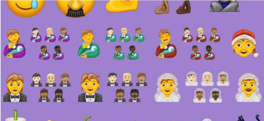 Наречений у фаті та нейтрально гендерний Санта: Unicode представили понад сто нових емодзі, які з’являться в телефонах (ВІДЕО)