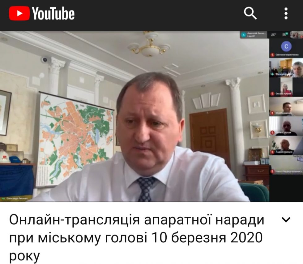 Через загрозу коронавирусу мер міста Суми «самоізолювався»