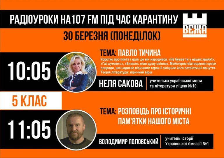 З понеділка франківські школярі зможуть слухати радіоуроки, для дошкільнят запустили відеозаняття (ВІДЕО)