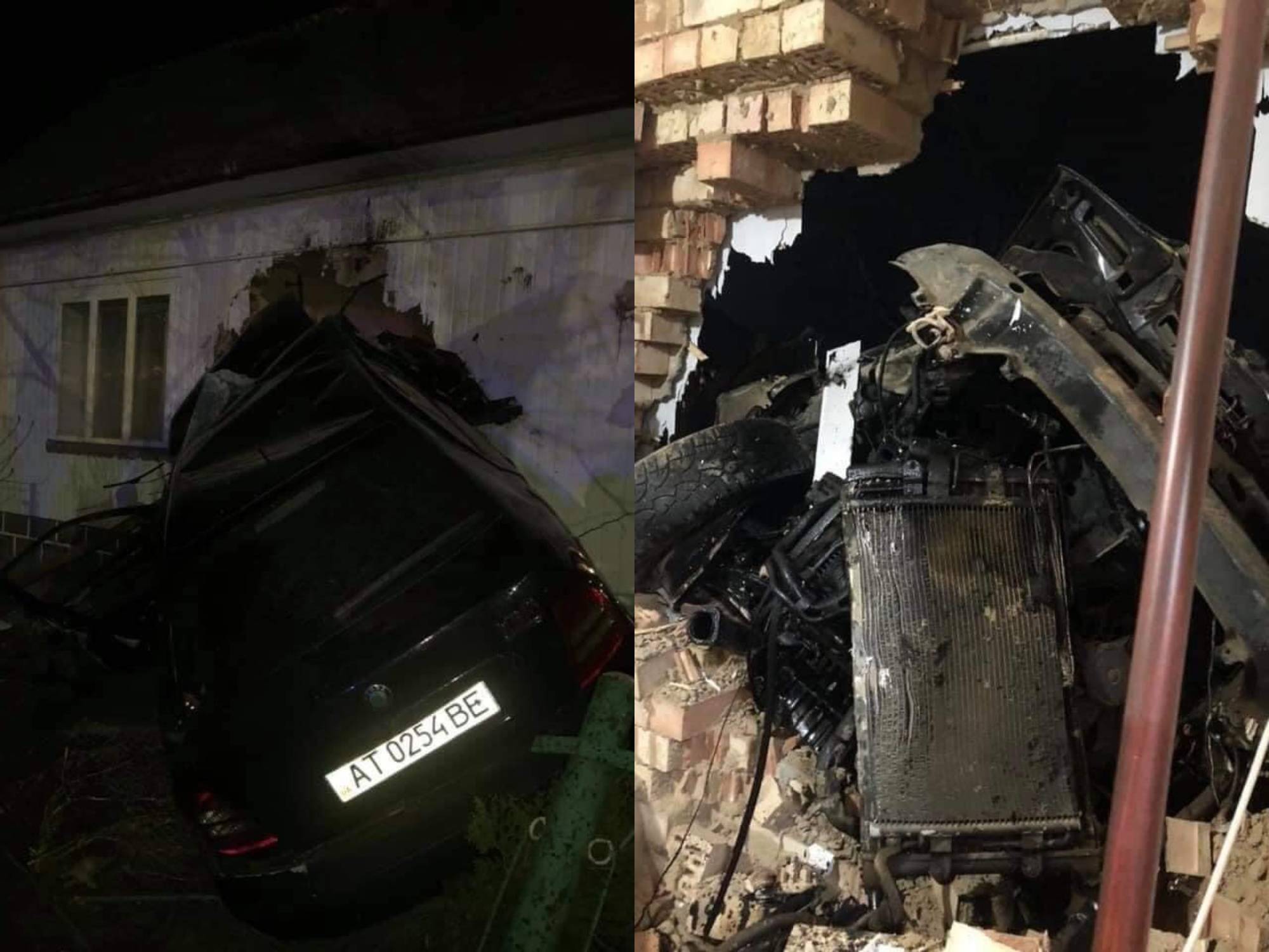 У Надвірнянському районі “Шкода” пробила діру у житловому будинку (ФОТО)