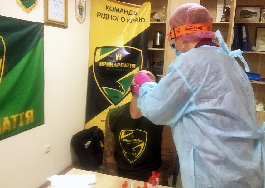 Команда “Прикарпаття” пройшла тест на коронавірус (ФОТО)