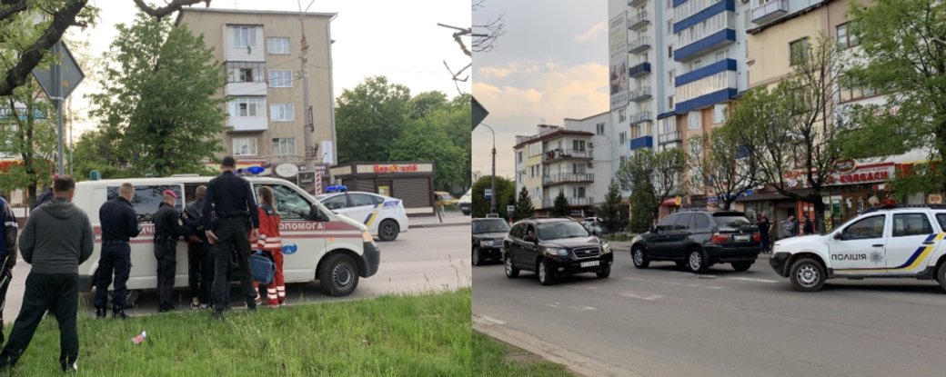 Кинувся під авто: на Коновальця BMW збила чоловіка (ФОТО)