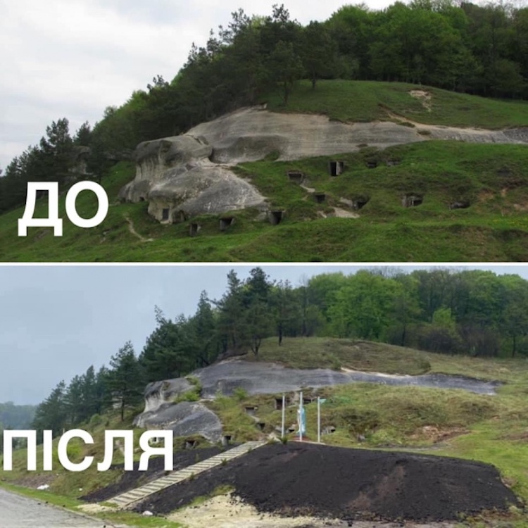 На Львівщині зруйнували пам’ятку археології VII століття заради гіпсової статуї Богородиці (ФОТО)