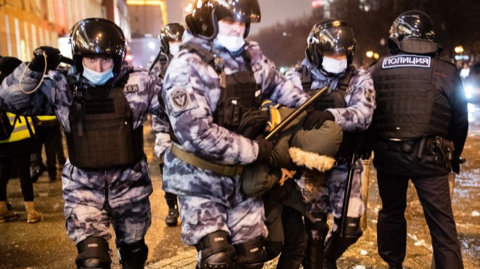 На мітингах у Росії затримали понад три тисячі людей. Це рекорд за весь час президентства Путіна