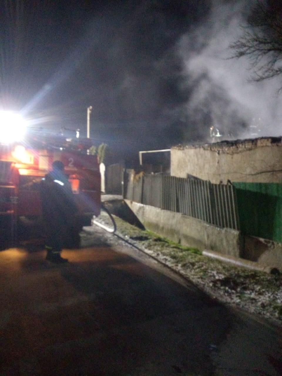 Вночі у Колодіївці гасили пожежу (ФОТО)