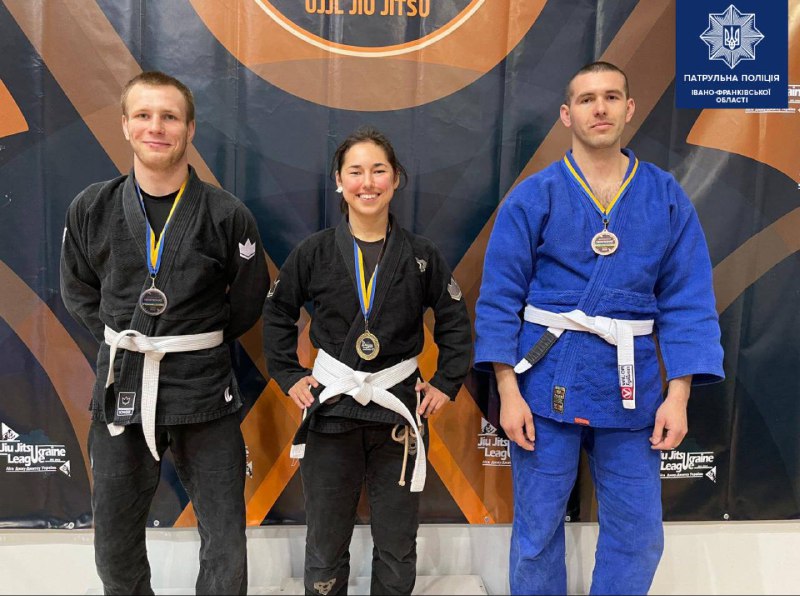 Франківські патрульні вибороли три медалі на чемпіонаті України з джиу-джитсу (ФОТОФАКТ)
