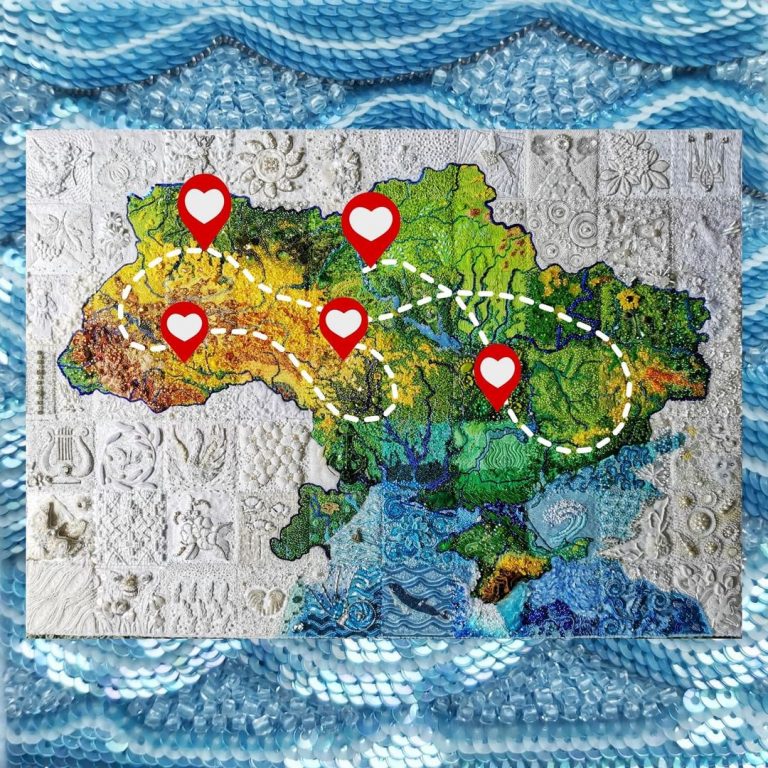 Прикарпатські майстрині долучились до створення вишитої карти України, її привезуть на виставку в Коломию