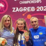 фото Христини Демчук на чемпіонаті з вільної боротьби у Хорватії