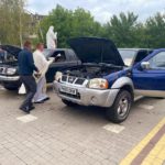 фото освячення автомобілів для ЗСУ