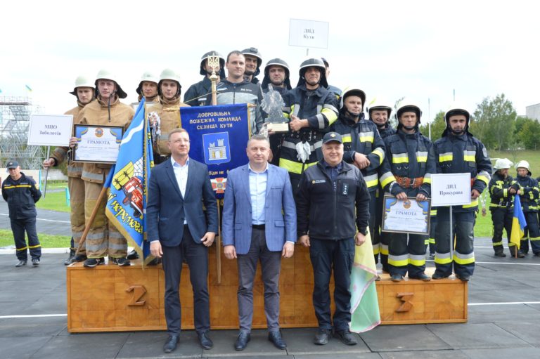 Добровільна пожежна дружина з Косівщини перемогла на змаганнях серед прикарпатських рятувальників