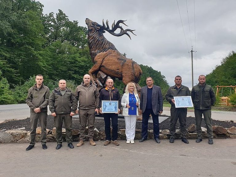 Прикарпатський майстер вирізав бензопилою найбільшу в Україні дерев’яну скульптуру