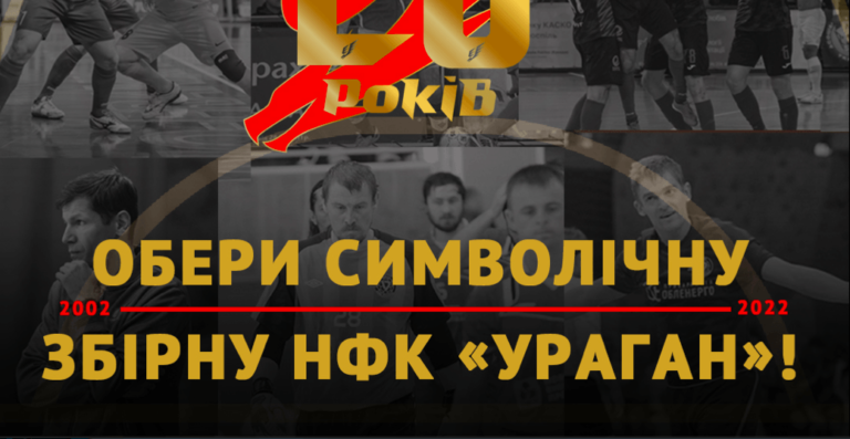 Вболівальники “Урагану” обирають символічну збірну до 20-річчя клубу