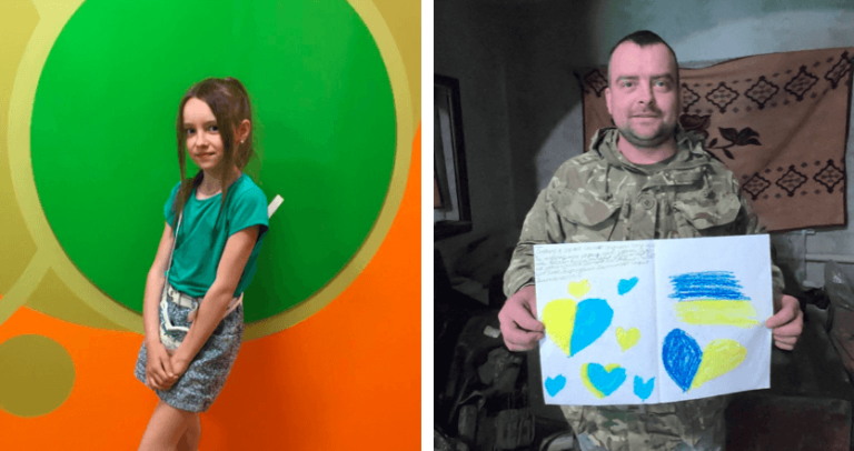 Волонтери розшукали на фронті воїна з Прикарпаття, аби передати йому лист від похресниці (ФОТО)