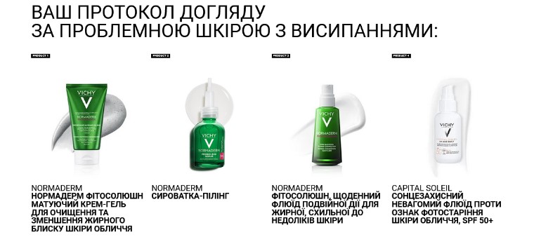 Як працює протокол догляду за проблемною шкірою від Vichy?