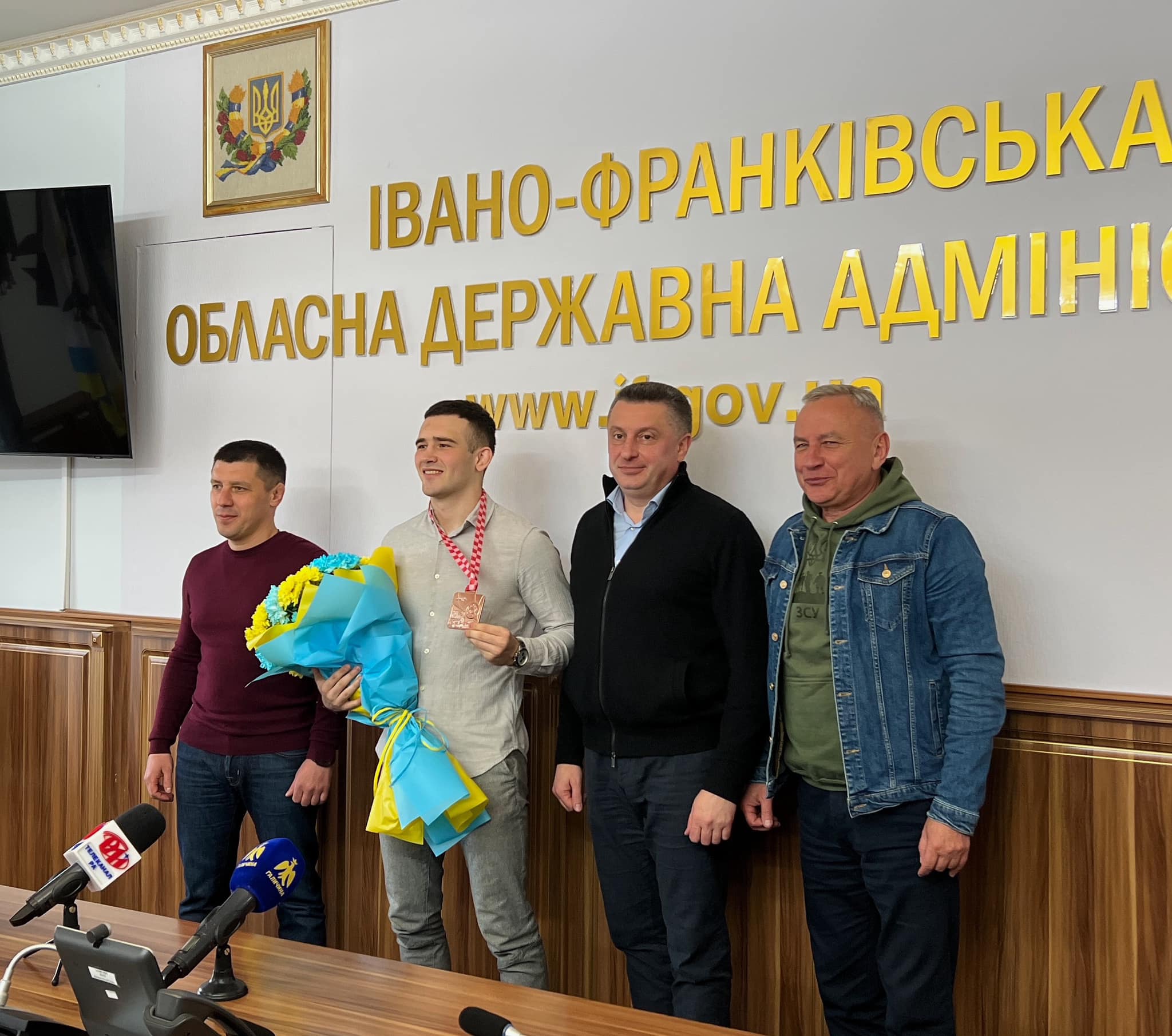У Франківську відзначили бронзового призера чемпіонату Європи з боротьби (ФОТО)