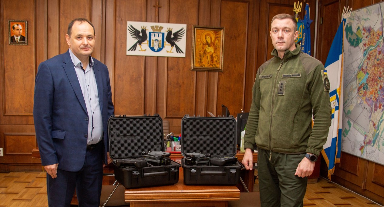 Франківським нацгвардійцям передали два квадрокоптери (ФОТО)
