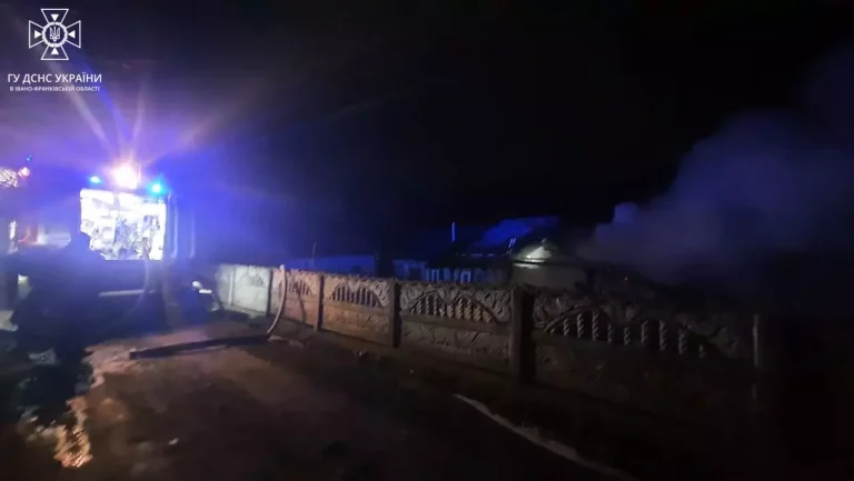 У селі на Снятинщині горіла господарська будівля (ФОТО)