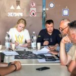 засідання на місці влучання рф