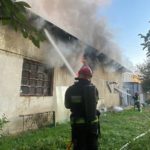 ліквідація пожежі будівлі на Пасічній