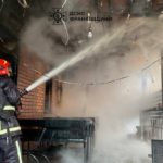 ліквідація пожежі будівлі на Пасічній